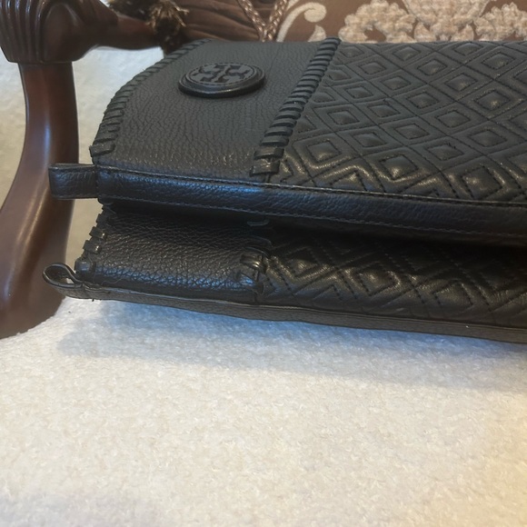 Tory Burch black quilted leather Miller riding boots, size 5.  Worn twice. - Picture 8 of 16